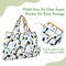 Wrapables Large & Small Foldable Tote Nylon Reusable Grocery Bags, Set of 2, King Penguin